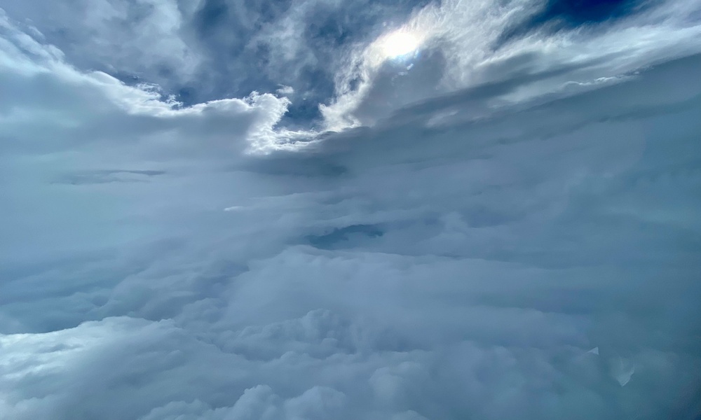 Inside the eye of Hurricane Fiona