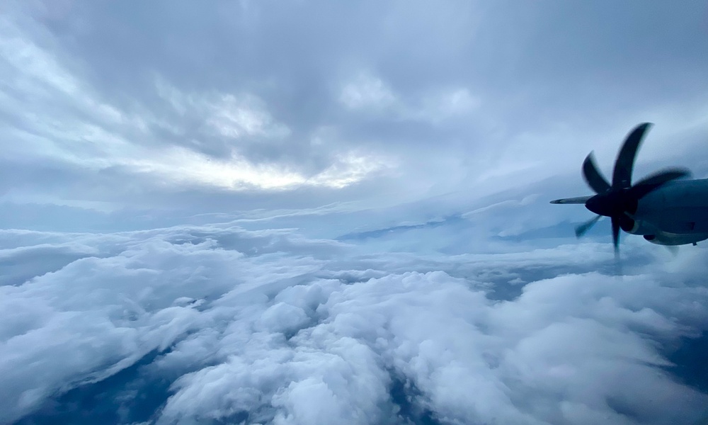 Inside the eye of Hurricane Fiona