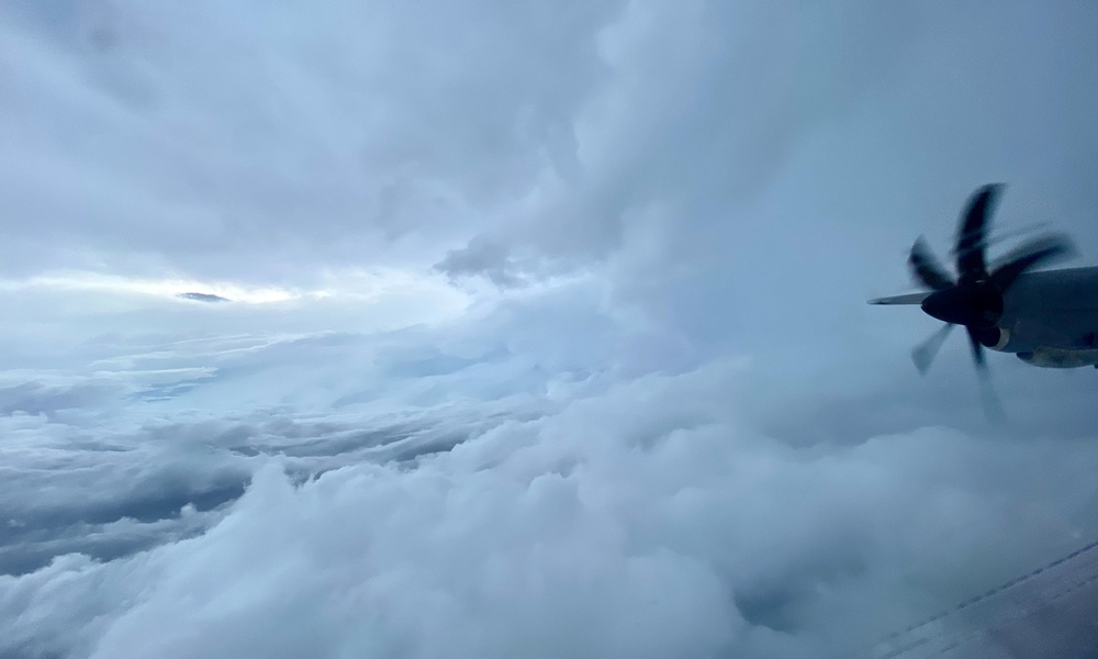 Inside the eye of Hurricane Fiona