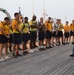 CPO Selects participate in history and heritage training aboard the Battleship Wisconsin