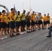 CPO Selects participate in history and heritage training aboard the Battleship Wisconsin