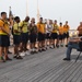 CPO Selects participate in history and heritage training aboard the Battleship Wisconsin