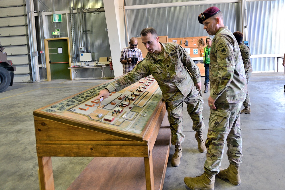 U.S. Army Southern European Task Force, Africa Commanding General Maj. Gen. Todd R. Wasmund visits Camp Darby