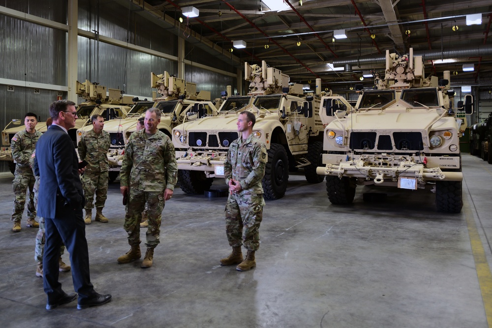 U.S. Army Southern European Task Force, Africa Commanding General Maj. Gen. Todd R. Wasmund visits Camp Darby