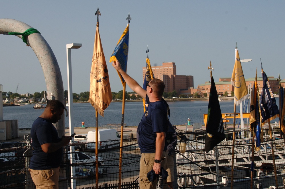 Command guidons on display during 21st Annual CPO Heritage Days Event