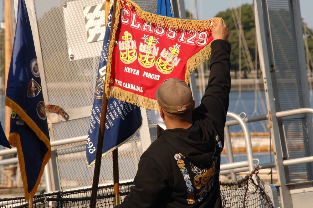 Guidons on display during 21st Annual CPO Heritage Days Event