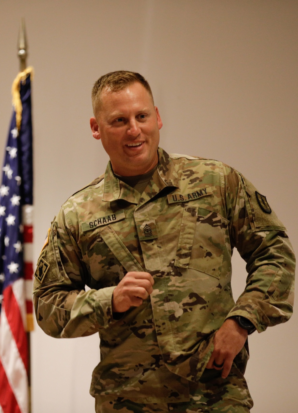 Sgt. Maj. Schaab's Promotion