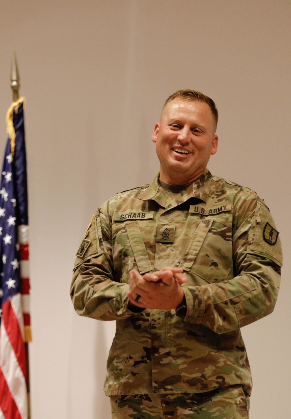 Sgt. Maj. Schaab's Promotion