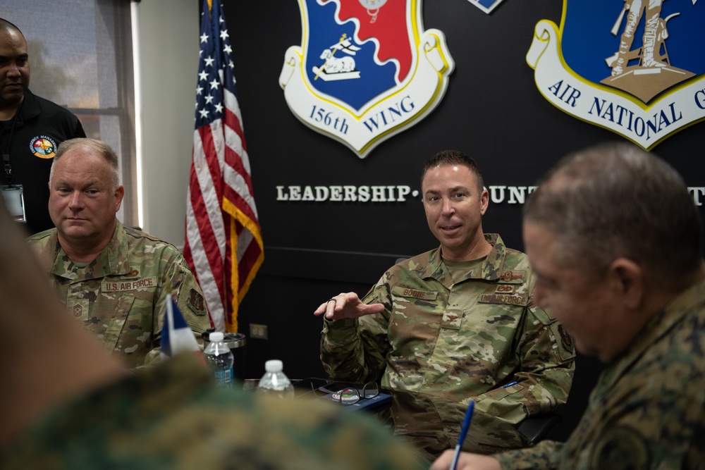 State Partnership Program, Dominican Republic Armed Forces leadership visit the 156th Wing