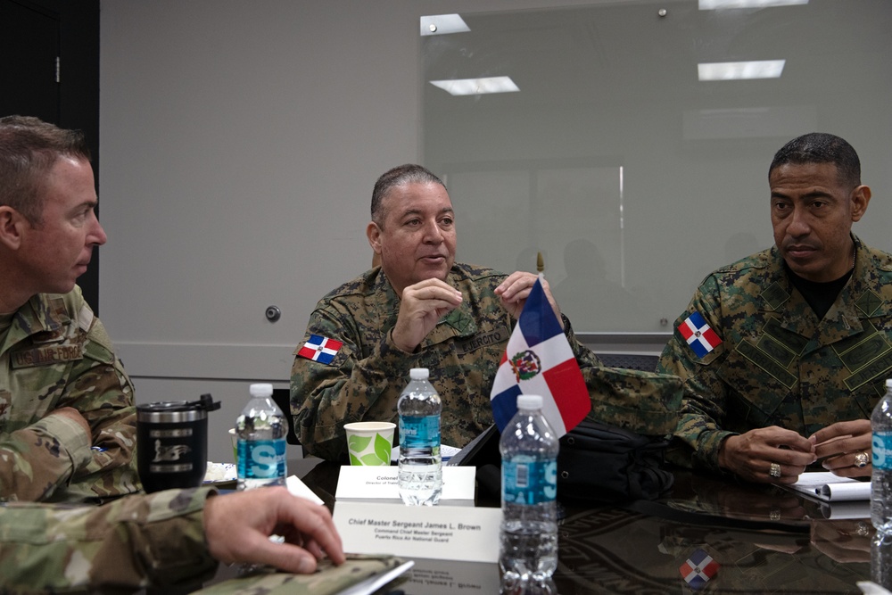 State Partnership Program, Dominican Republic Armed Forces leadership visit the 156th Wing