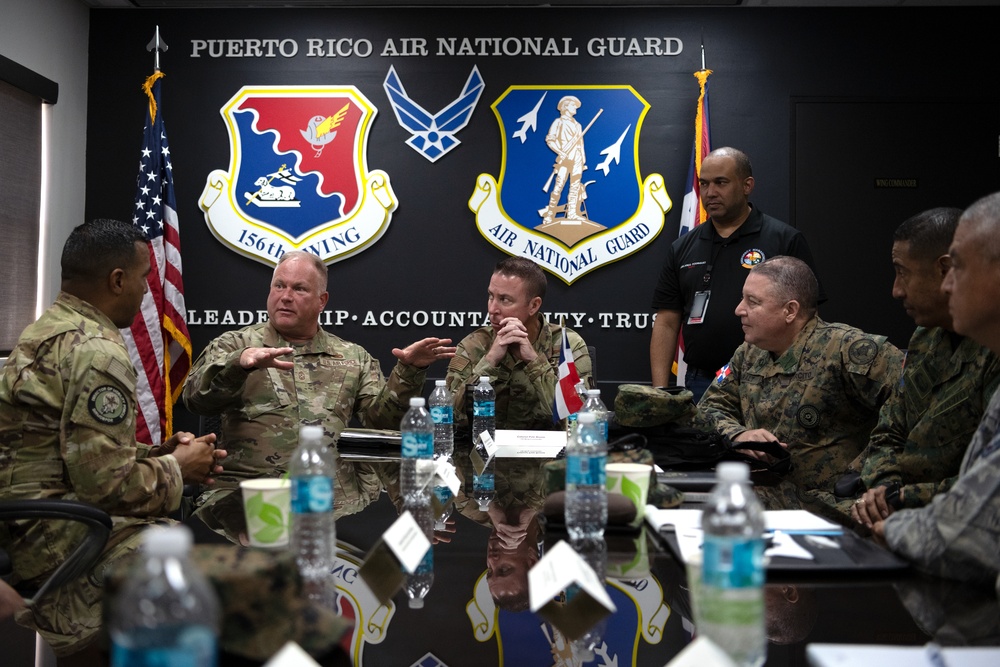 State Partnership Program, Dominican Republic Armed Forces leadership visit the 156th Wing