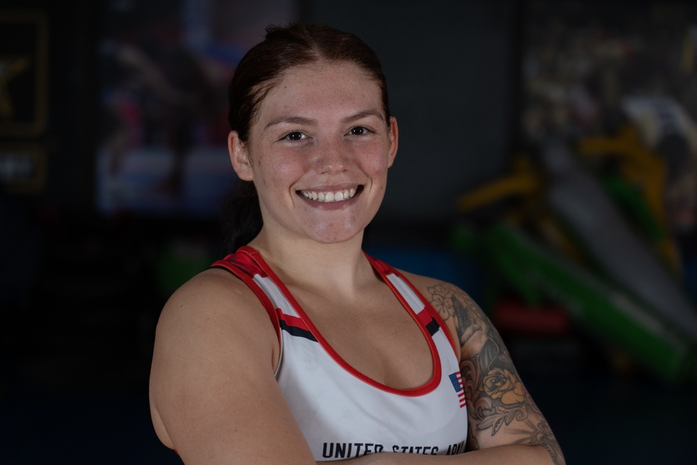 Spc. Alexandria Liles prepares for U23 Wrestling World Championships