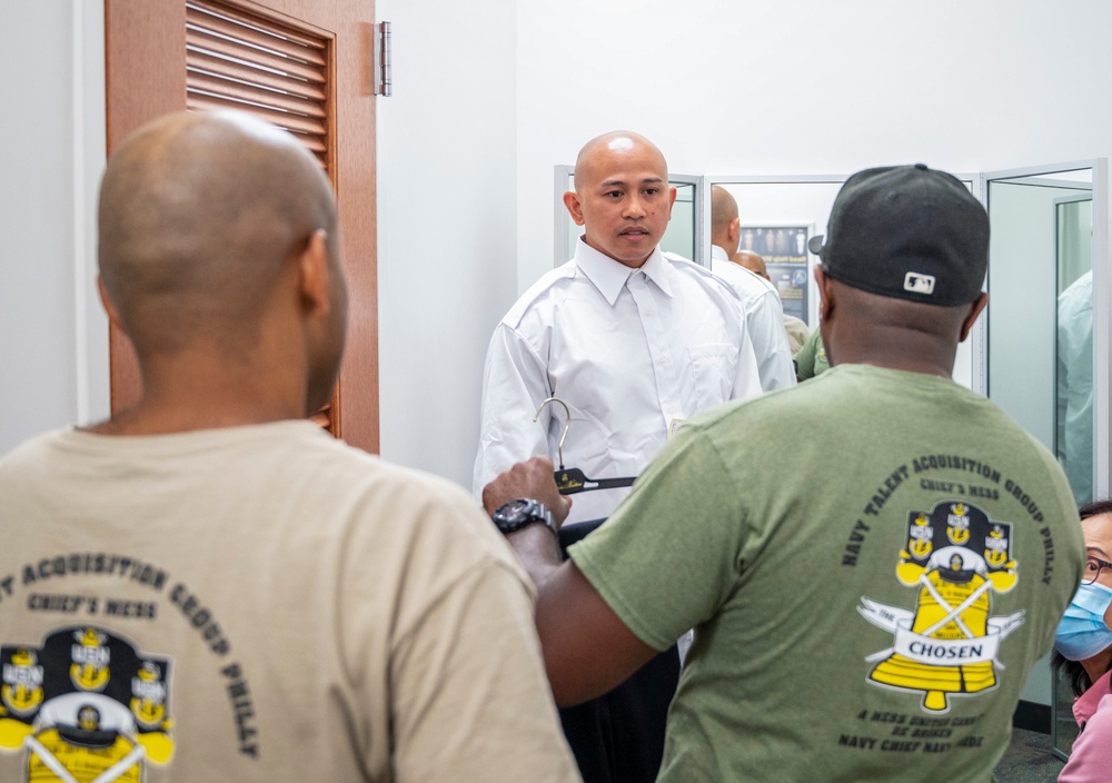 NTAG Philadelphia CPO selectees uniform fitting