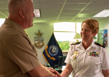 MCPON James Honea meets with Warrant Officer of the Royal Australian Navy Deb Butterworth