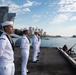 USS Ronald Reagan (CVN 76) pulls into Busan