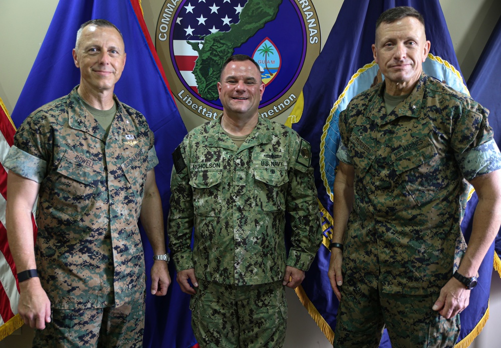 Brig. Gen. George B. Rowell IV and Brig. Gen. Fridrik Fridriksson visit Guam