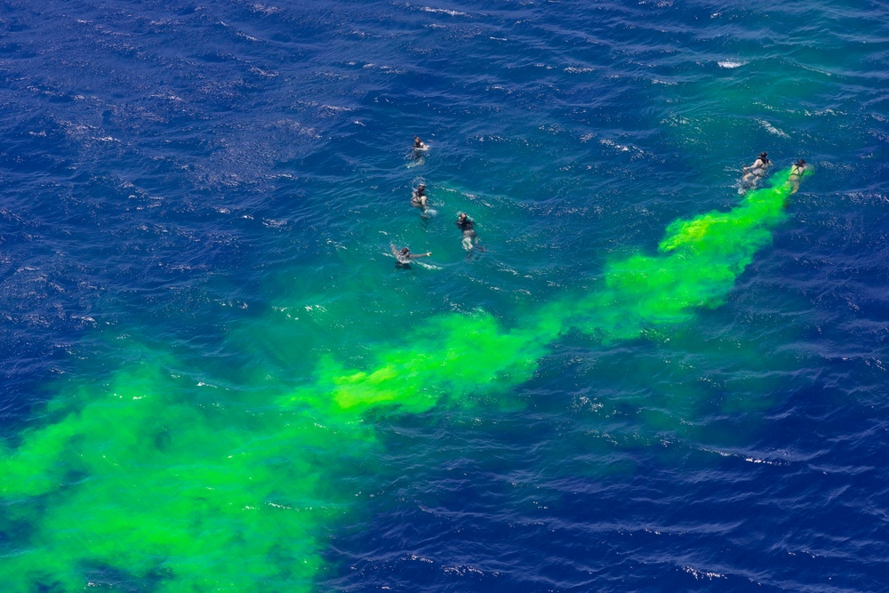 HSC-23 Flies SAR Training from USS Tripoli (LHA 7)