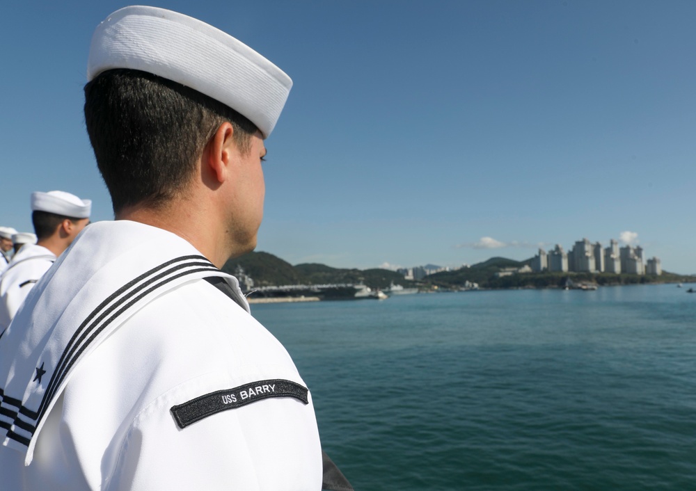 USS Barry (DDG 52) Arrives in Busan, Republic of Korea