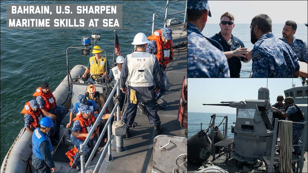Bahrain, U.S. Sharpen Maritime Skills at Sea Graphic