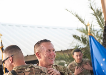 Firefighter promotes to Chief Master Sergeant while deployed