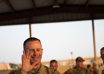 Firefighter promotes to Chief Master Sergeant while deployed