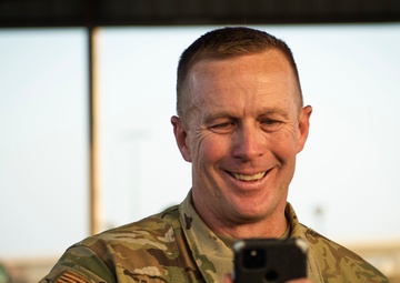 Firefighter promotes to Chief Master Sergeant while deployed