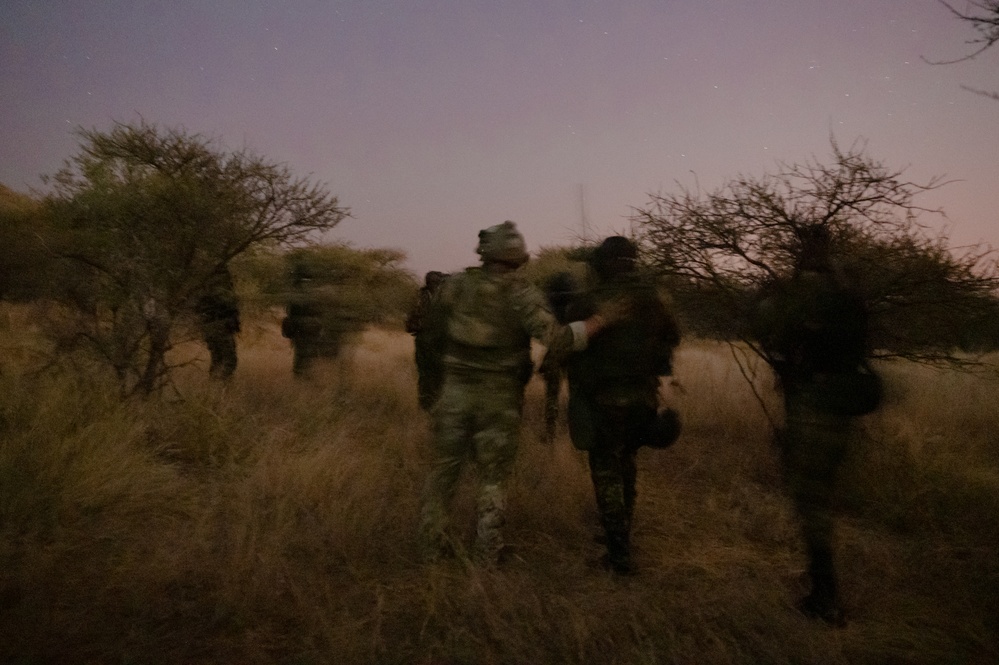 U.S. and Botswana forces train for night time missions