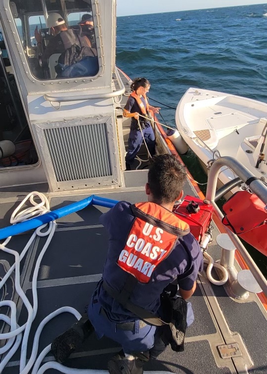 Coast Guard assist vessel taking on water near Casey Key