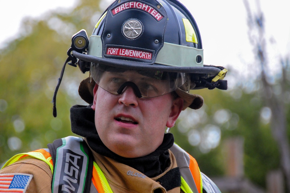 Fort Leavenworth Emergency Services practice multi-vehicle accident response