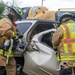 Fort Leavenworth Emergency Services practice multi-vehicle accident response