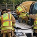 Fort Leavenworth Emergency Services practice multi-vehicle accident response