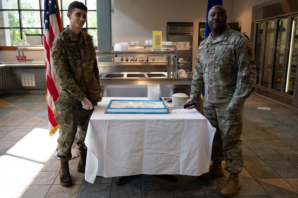 Air Force 75th Birthday cake cutting ceremony