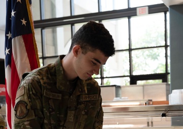 Air Force 75th Birthday cake cutting ceremony