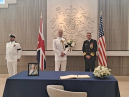 Navy SSP Director Pays Respects to Her Majesty Queen Elizabeth II