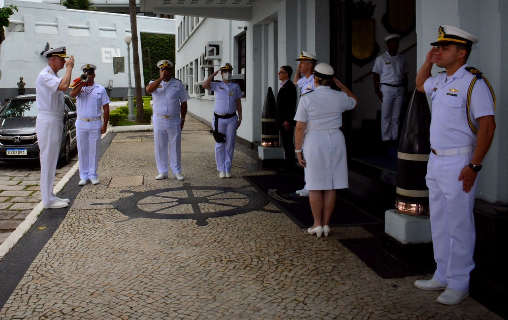 RADM Jim Aiken visits Brazilian Naval School