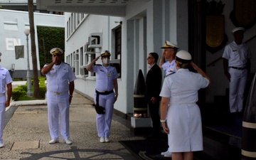 RADM Jim Aiken visits Brazilian Naval School