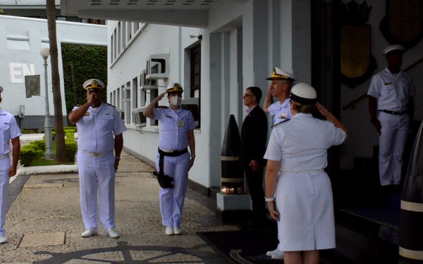 RADM Jim Aiken visits Brazilian Naval School