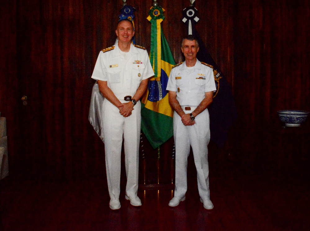 RADM Jim Aiken visits Brazilian Naval School