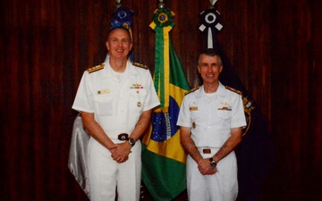 RADM Jim Aiken visits Brazilian Naval School