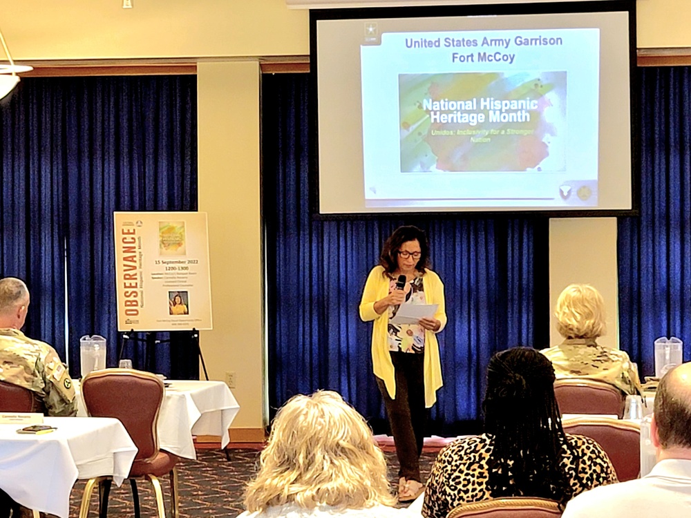 Fort McCoy observes 2022 National Hispanic Heritage Month with special event