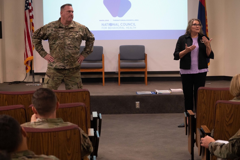 162nd Wing hosts mental health first aid training course for Tucson Air Guardsmen