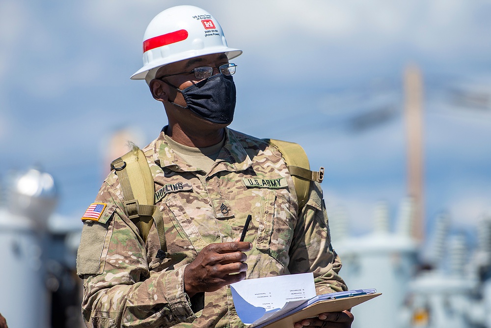 249th Engineer Battalion-Prime Power conducts power assessments on Navajo Nation