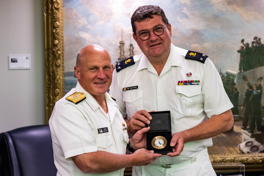 CNO and Commander of Belgian Navy Meet; Discuss Increasing Capabilities and Capacity