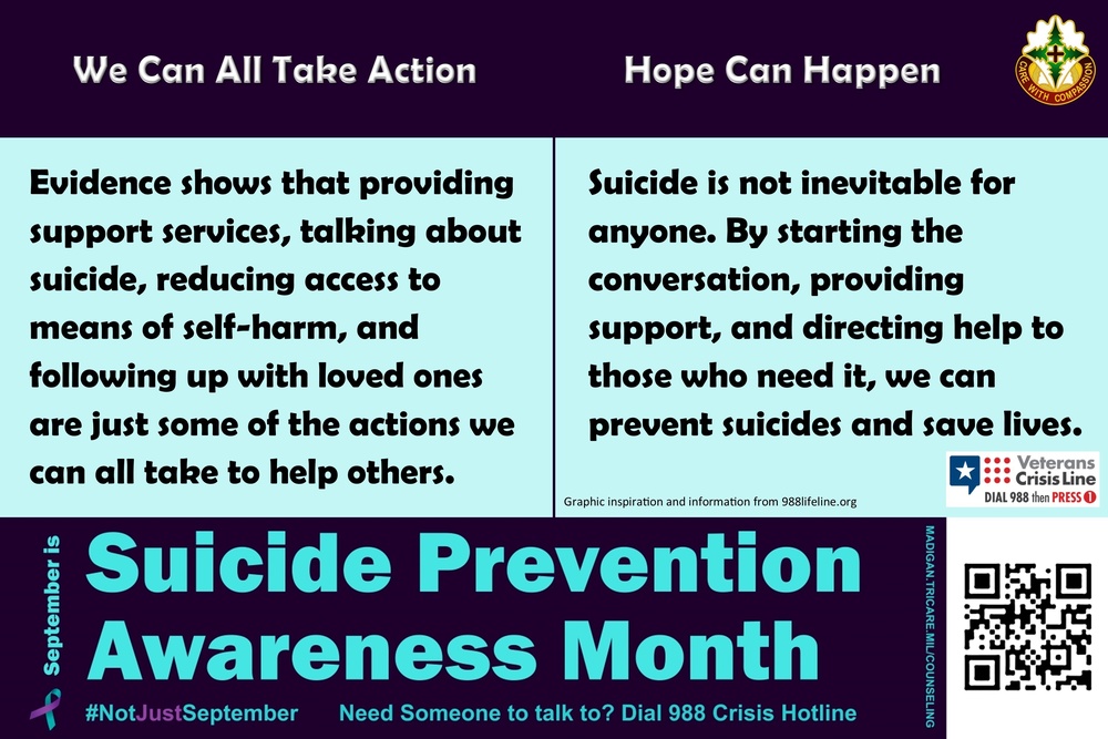 Suicide Prevention Awareness Month - Action and Hope