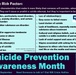 Suicide Prevention and Awareness Month graphic 2