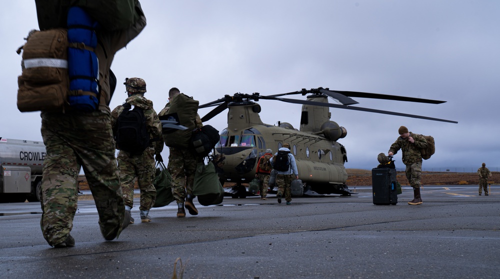 Soldiers and Airmen of Joint Task Force-Nome support Operation Merbok Response