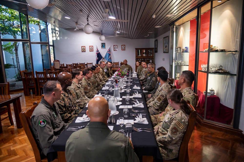 Pacific Air Forces commander dines with Airmen in Australia