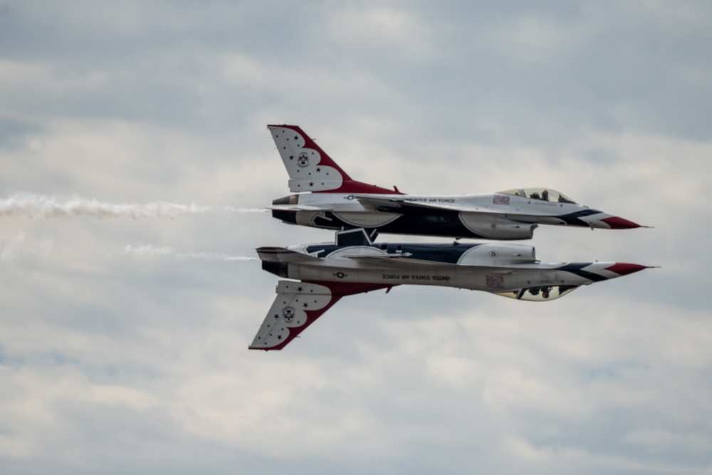 McConnell's Frontiers in Flight Airshow features the U.S. Air Force Thunderbirds