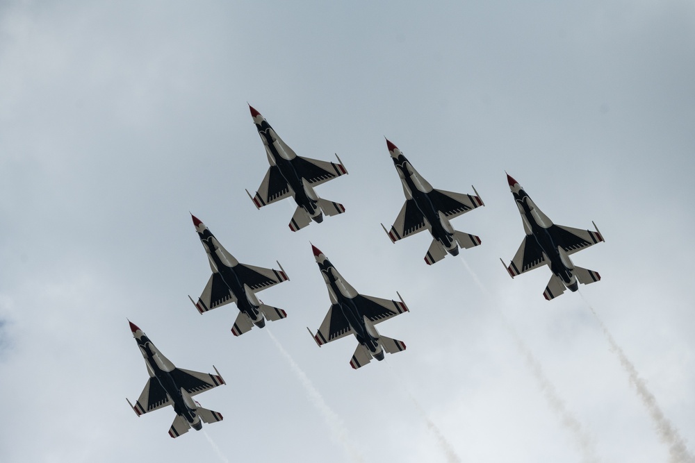 McConnell's Frontiers in Flight Airshow features the U.S. Air Force Thunderbirds