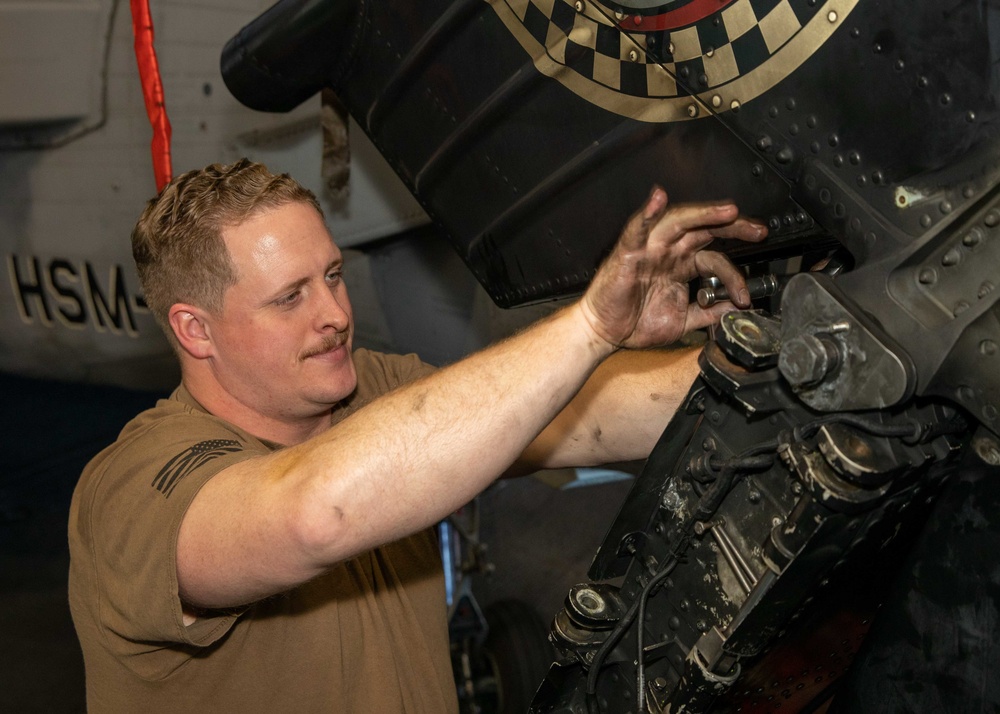 Daily operations aboard USS George H.W. Bush